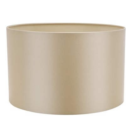 Dar - Lyris Taupe Cotton Drum Shade (40cm)