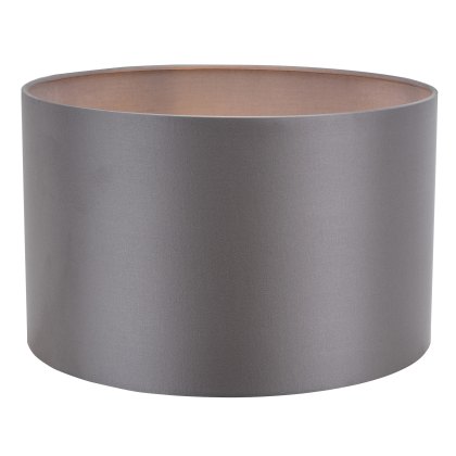 Dar - Lyris Grey Cotton Drum Shade (40cm)