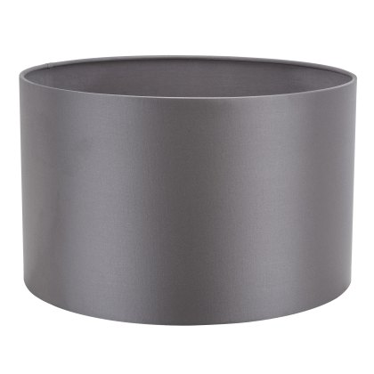 Dar - Lyris Grey Cotton Drum Shade (40cm)