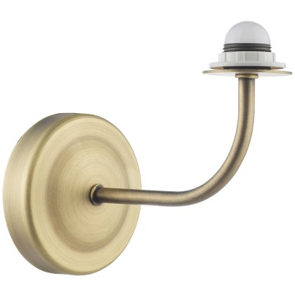 Dar - Navarro Rechargeable Wall Light Matt Antique Brass Bracket Only LED