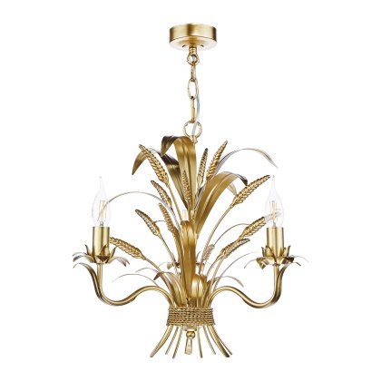 Dar - Phaedra 3 Light Pendant Gold