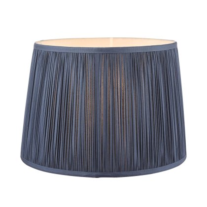 Laura Ashley - Hemsley Pleated Silk Shade Midnight Blue (12 inch) Laura Ashley - Hemsley Pleated Silk Shade Midnight Blue (12 inch)
