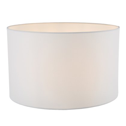 Dar - Pyramid White Linen Drum Shade 40cm Dar - Pyramid White Linen Drum Shade 40cm