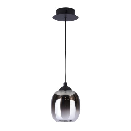 Dar - Ramona Pendant/Wall Light Matt Black Ombre Glass LED