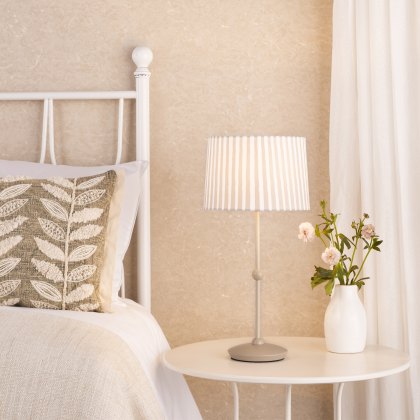 Dar - Sosa Table Lamp Matt Taupe With Shade