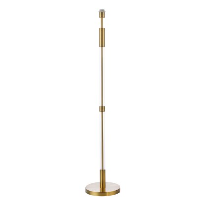 Dar - Sylvester Floor Lamp Antique Brass and Glass Base Only