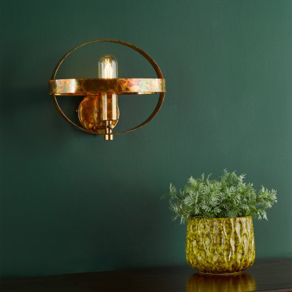 Dar - Symbol Wall Light Mottled Copper