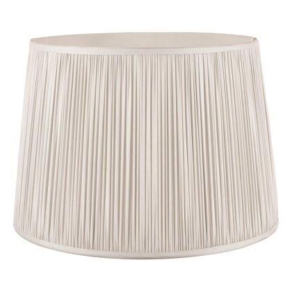 Laura Ashley - Hemsley Pleated Silk Shade Silver (16 inch) Laura Ashley - Hemsley Pleated Silk Shade Silver (16 inch)