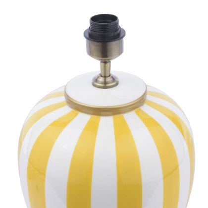 Dar - Circus Table Lamp Yellow and White With Shade