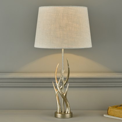 Laura Ashley - Mulroy Antler Table Lamp Champagne Base Only