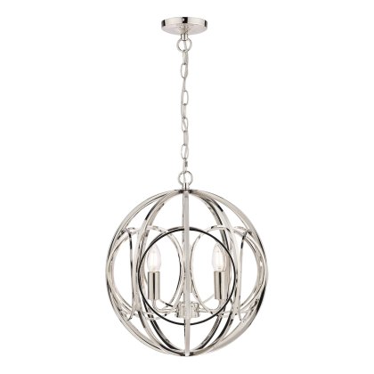 Laura Ashley - Orbital 3lt Pendant Polished Nickel