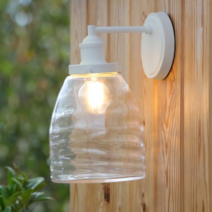 Laura Ashley - Ainsworth Outdoor Wall (Light Matt Cream Glass IP44)