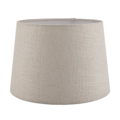Laura Ashley - Bacall Linen Shade Silver (10 inch) Laura Ashley - Bacall Linen Shade Silver (10 inch)