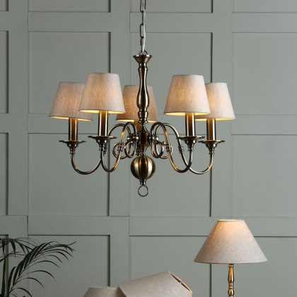 Laura Ashley Bray Shade Natural Linen (5 inch)