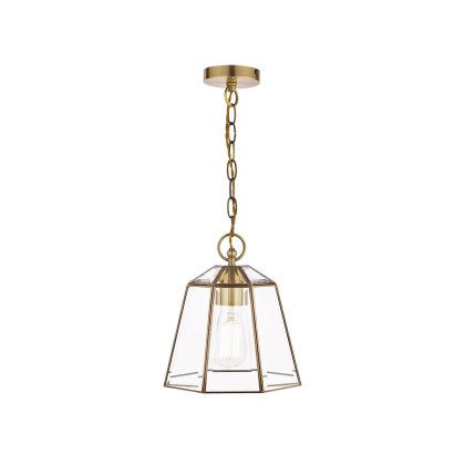 Laura Ashley - Clayton Pendant Antique Brass Glass Laura Ashley - Clayton Pendant Antique Brass Glass