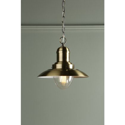Laura Ashley - Corbridge Pendant Antique Brass