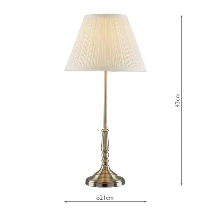 Laura Ashley - Elliot Table Lamp (Antique Brass With Shade)