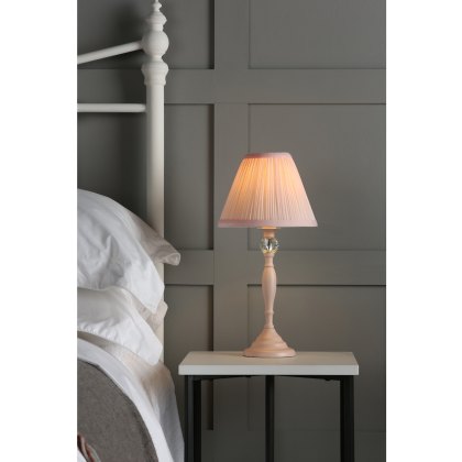 Laura Ashley - Ellis Table Lamp Pink With Blush Shade