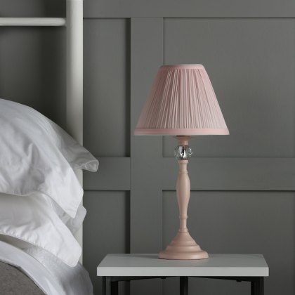 Laura Ashley - Ellis Table Lamp Pink With Blush Shade