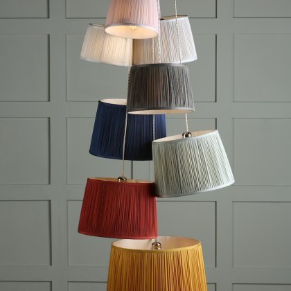 Laura Ashley - Fenn Silk Shade White (12 inch)