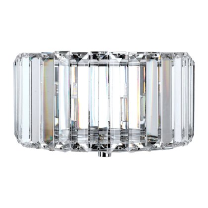 Laura Ashley - Fernhurst Wall Light Polished Chrome Glass