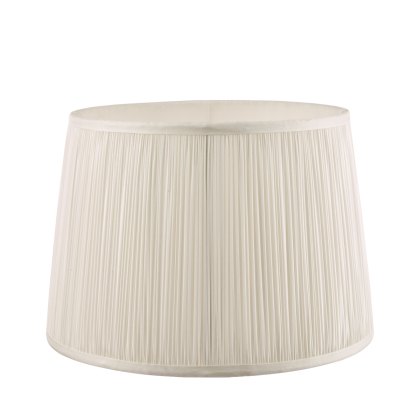 Laura Ashley - Hemsley Pleated Silk Shade Cream (8 inch)