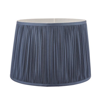 Laura Ashley - Hemsley Pleated Silk Shade Midnight Blue (10 inch)