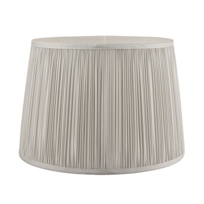 Laura Ashley - Hemsley Pleated Silk Shade Silver (10 inch)