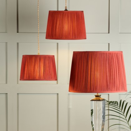 Laura Ashley - Hemsley Silk Shade Red (10 inch)