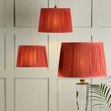 Laura Ashley - Hemsley Silk Shade Red (16 inch)