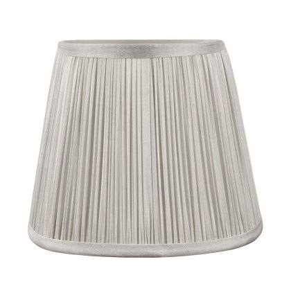 Laura Ashley - Hemsley Pleated Silk Shade Silver (5 inch) Laura Ashley - Hemsley Pleated Silk Shade Silver (5 inch)