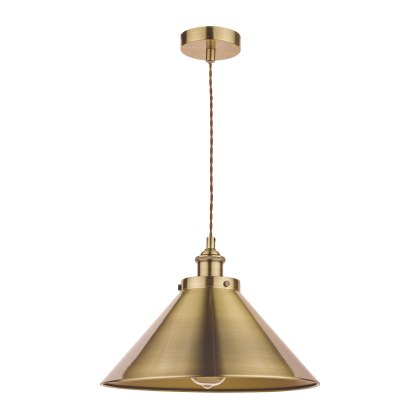 Laura Ashley - Rufus Pendant Antique Brass