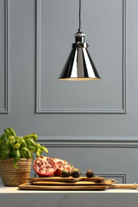 Laura Ashley - Rufus Pendant Polished Chrome