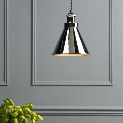 Laura Ashley - Rufus Pendant Polished Chrome