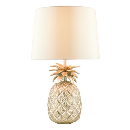 Laura Ashley - Small Pineapple Table Lamp Champagne Cut Glass With Shade Laura Ashley - Small Pineapple Table Lamp Champagne Cut Glass With Shade