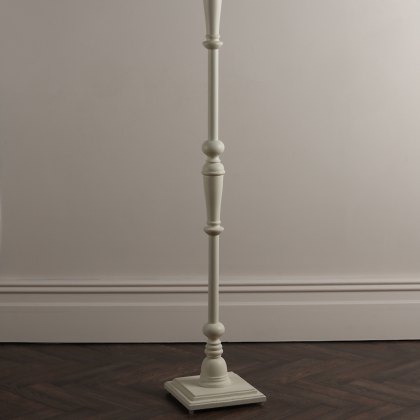 Laura Ashley - Tate Wooden Floor Lamp Off White (Base Only)