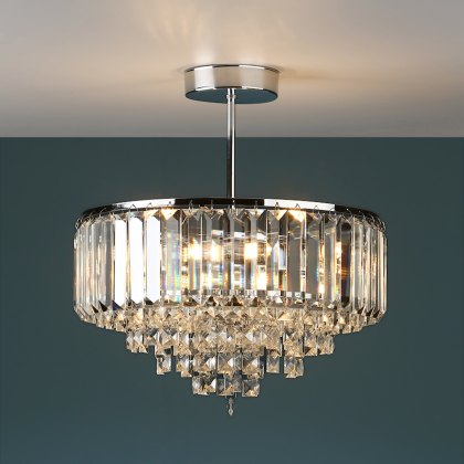 Laura Ashley - Vienna 3 Light Flush Ceiling Light