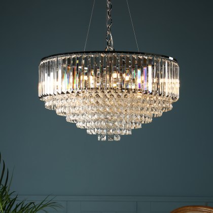 Laura Ashley - Vienna 9 Light Crystal Chandelier
