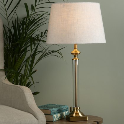 Laura Ashley - Winston Table Lamp Antique Brass (Glass Base Only)