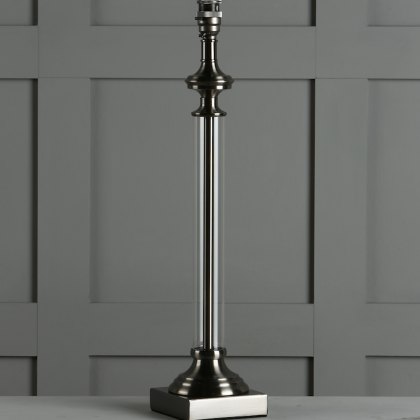 Laura Ashley - Winston Table Lamp Antique Chrome Glass (Base Only)