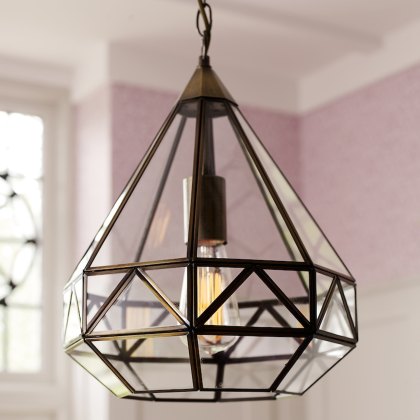 Laura Ashley - Zaria Glass Ceiling Pendant