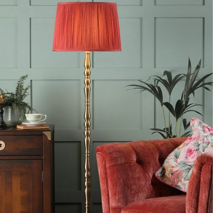 Laura Ashley - Corey Floor Lamp Antique Brass Base Only
