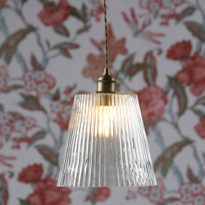Laura Ashley - Callaghan Grand Pendant Antique Brass