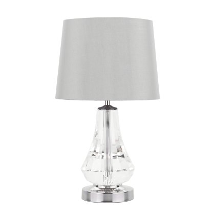 Laura Ashley - Humby Touch Table Lamp (Crystal Polished Nickel With Shade) Laura Ashley - Humby Touch Table Lamp (Crystal Polished Nickel With Shade)