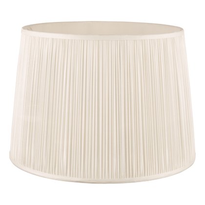 Laura Ashley - Hemsley Pleated Silk Shade Cream (14 Inch)