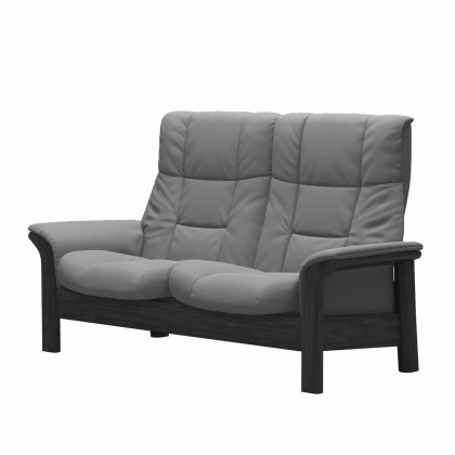 Stressless Buckingham Quickship - 2 Seat Sofa (Paloma Silver Grey/Grey) Stressless Buckingham Quickship - 2 Seat Sofa (Paloma Silver Grey/Grey)