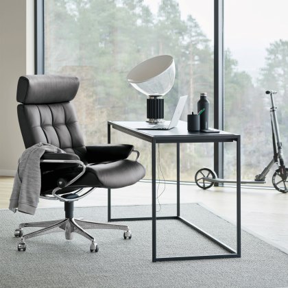 Stressless London Quickship - Office Chair (Paloma/Black)