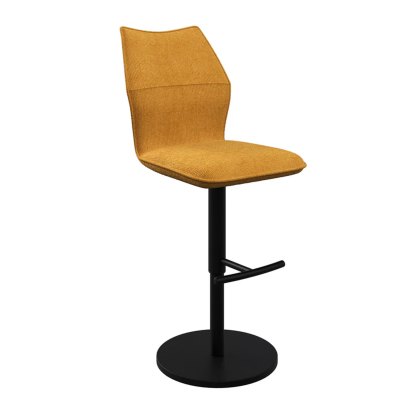 Rome - Bar Stool (Mustard Fabric)