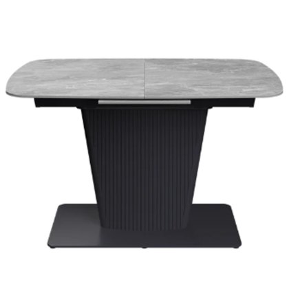 Florence - Small Extending Dining Table (Light Grey Ceramic)