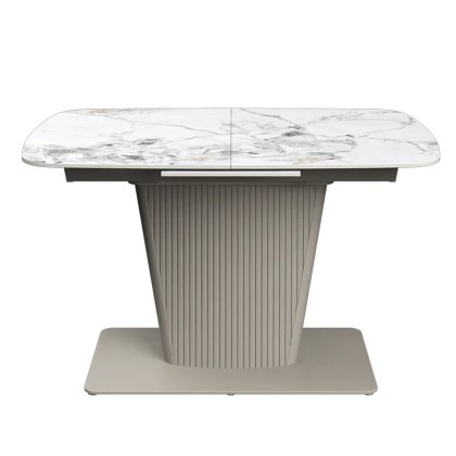 Florence - Small Extending Dining Table (White Ceramic) Florence - Small Extending Dining Table (White Ceramic)